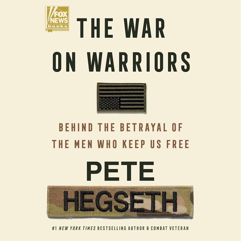 The cover of Pete Hegseth's 2024 non-fiction book.