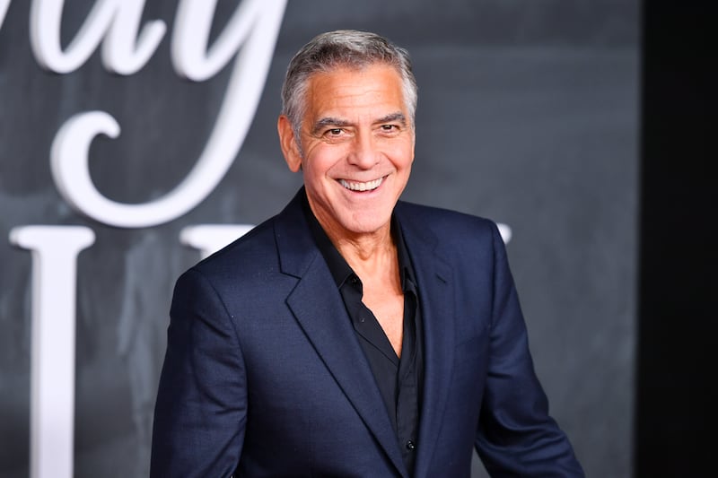 George Clooney at Netflix's "Jay Kelly" Los Angeles Premiere held at the Egyptian Theater on November 11, 2025 in Los Angeles, California.