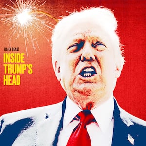 Donald Trump with a lit fuse.