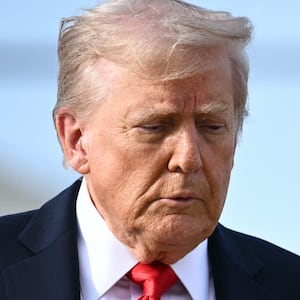 US President Donald Trump walks to board Air Force One at Joint Base Andrews, Maryland, on September 11, 2025.