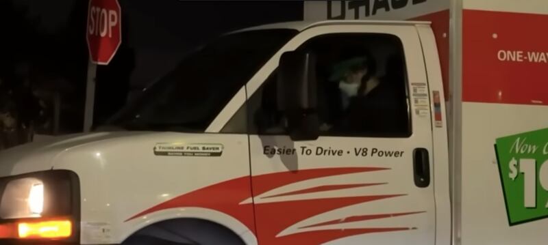 Driver of a U-Haul shot at by police