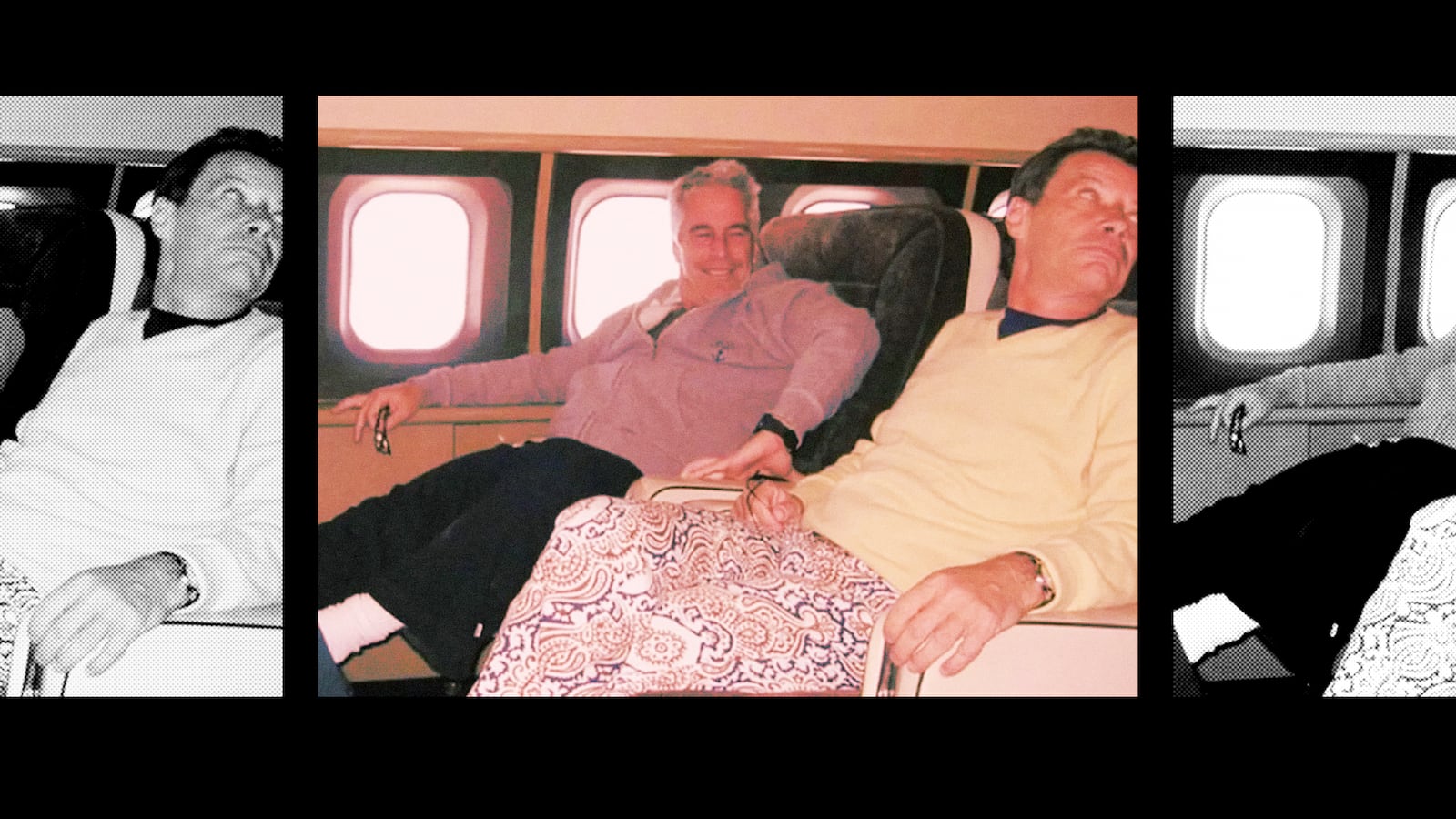 A photo illustration of Jeffrey Epstein and Jean-Luc Brunel.