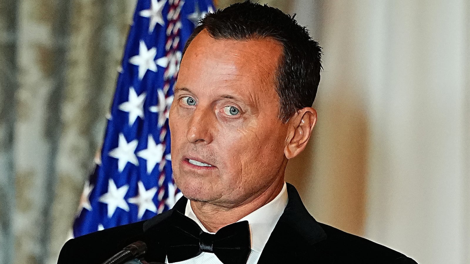 U.S. Special Presidential Envoy for Special Missions Ric Grenell delivers remarks during the State Department Kennedy Center Honors medal presentation dinner at the U.S. Department of State on December 06, 2025 in Washington, DC.