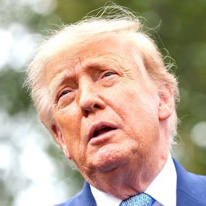 U.S. President Donald Trump holds a press briefing with AI executives following a meeting on artificial intelligence, outside the West Wing of the White House on September 29, 2026 in Washington, DC. The meeting comes as some have called for a slowdown in AI development amid rising safety concerns.