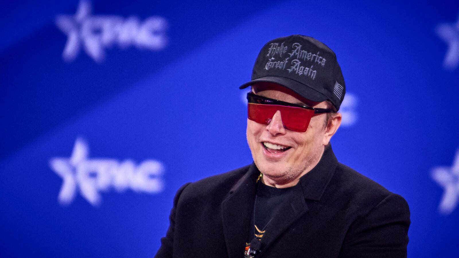 Elon Musk speaks during CPAC-DC