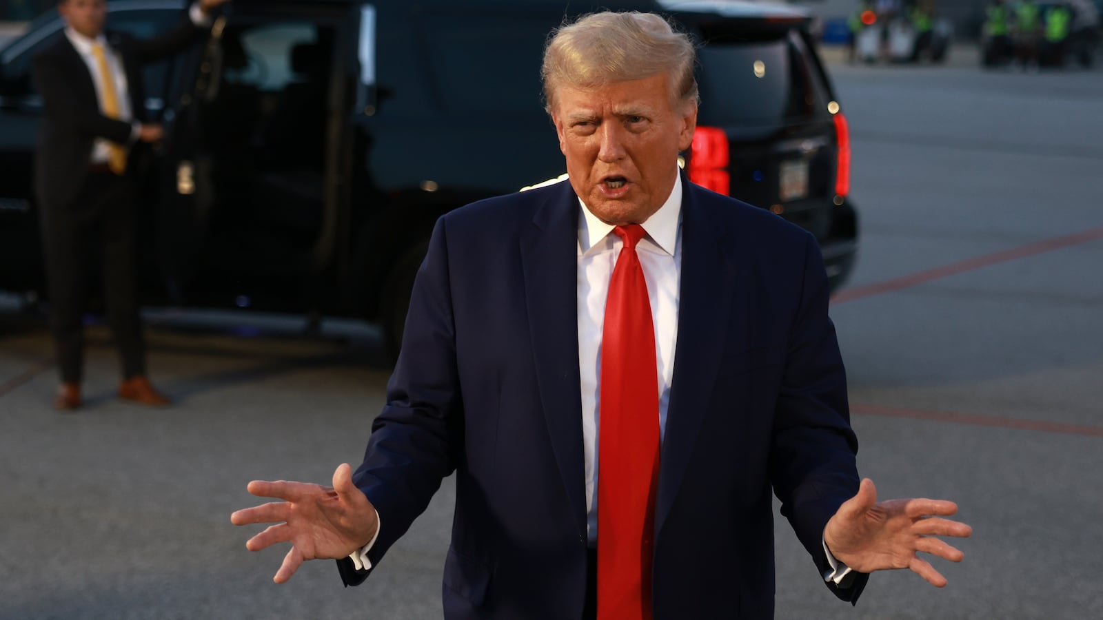 A picture of former U.S. President Donald Trump. New Hampshire is “now carefully reviewing the legal issues involved” in efforts to knock Donald Trump off the state’s 2024 ballot.