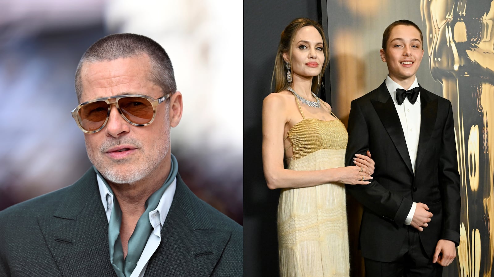 Brad Pitt, Angelina Jolie, and Knox Pitt.