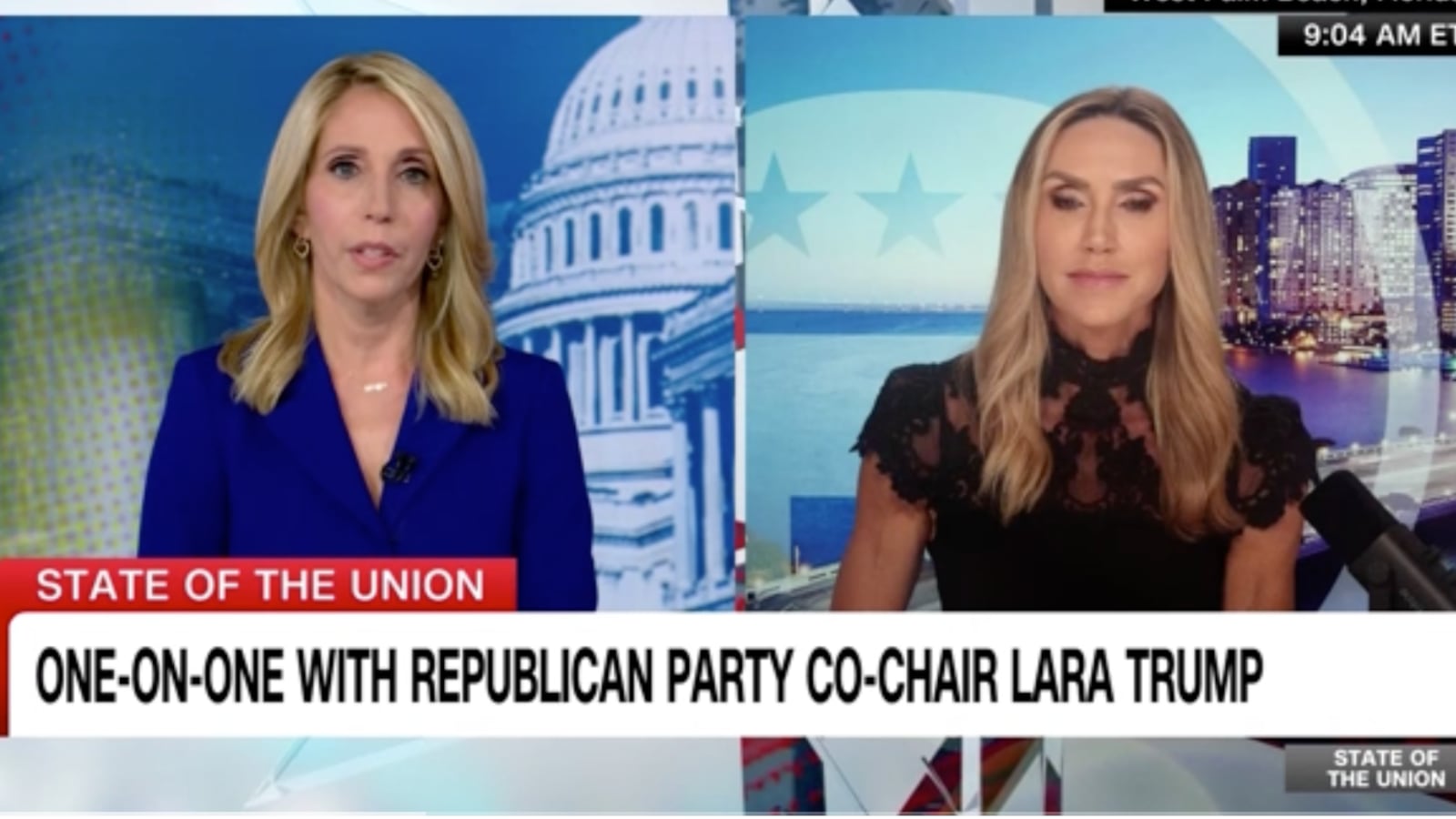 Dana Bash and Lara Trump
