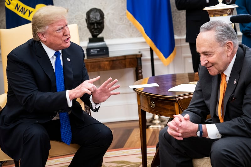 Trump offered to release billions of dollars in New York and New Jersey infrastructure funding in exchange for Schumer's support for his latest vanity-driven ambitions.