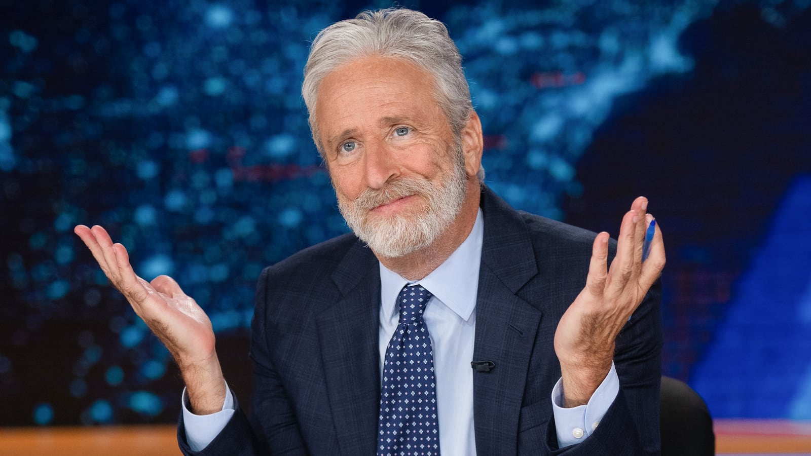 NEW YORK - APRIL 27: Jon Stewart on the Comedy Central series The Daily Show. (Photo by Matt Wilson/Comedy Central via Getty Images)