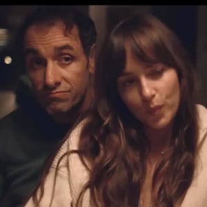 Michael Angelo Covino and Dakota Johnson