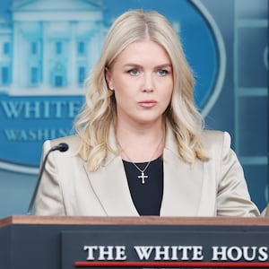 White House Press Secretary Karoline Leavitt beat a hasty retreat after being cornered over her claims about Democrats demanding undocumented immigrants receiving health care.