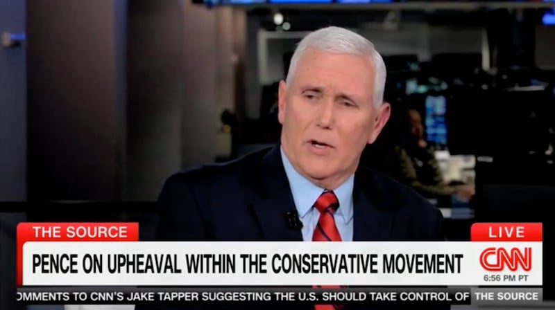 Mike Pence on CNN.