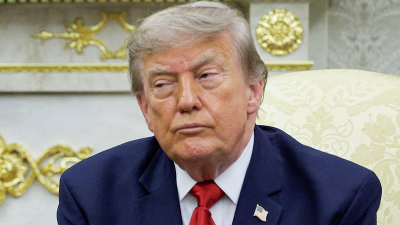U.S. President Donald Trump participates in a bilateral meeting with Iraqi Prime Minister Ali al-Zaidi in the Oval Office at the White House in Washington, D.C., U.S., July 14, 2026.