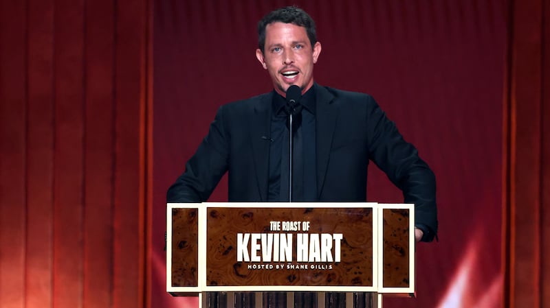 Tony Hinchliffe speaks onstage during Netflix Is A Joke Festival Presents: The Roast of Kevin Hart at The Kia Forum on May 10, 2026, in Inglewood, California.