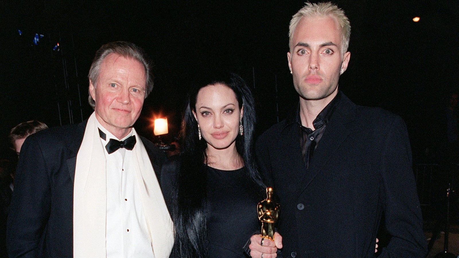 Actor Jon Voight, his daughter Angelina Jolie and son James Haven in 2000.