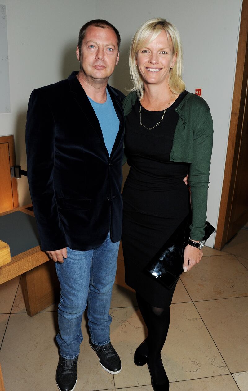 Matthew Freud (L) and Elisabeth Murdoch attend a private view of 'Portraits', a new exhibition by Jonathan Yeo, at the National Portrait Gallery on September 10, 2013 in London, England.