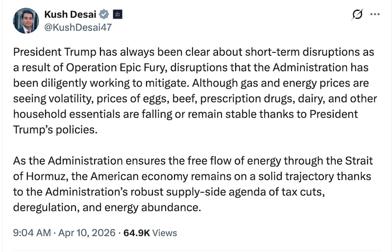 The White House addressing the skyrocketing inflation in the latest CPI report.