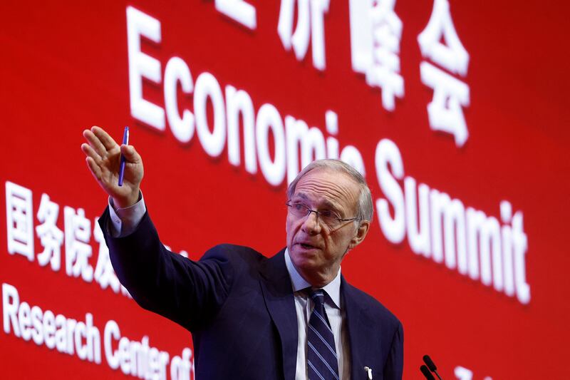 Ray Dalio of Bridgewater Associates speaks at the China Development Forum