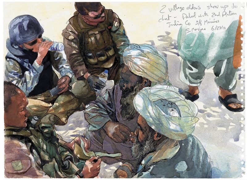 galleries/2014/02/28/steve-mumford-s-graphic-war-journals/140227-mumford-patrol-india_i6zjcr