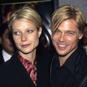 Gwyneth Paltrow and Brad Pitt (Photo by Kevin Mazur Archive/WireImage)