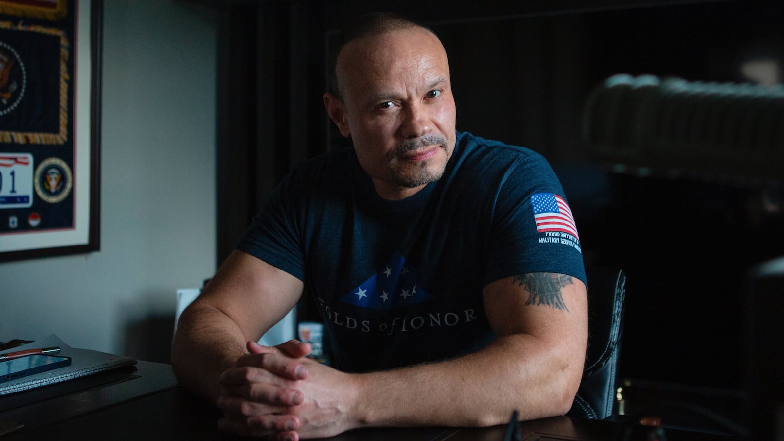 STUART, FL - MARCH 18: Dan Bongino, a conservative commentator, is photographed in Stuart, Florida on Thursday, March 18, 2021. (Photo by Calla Kessler for The Washington Post via Getty Images)