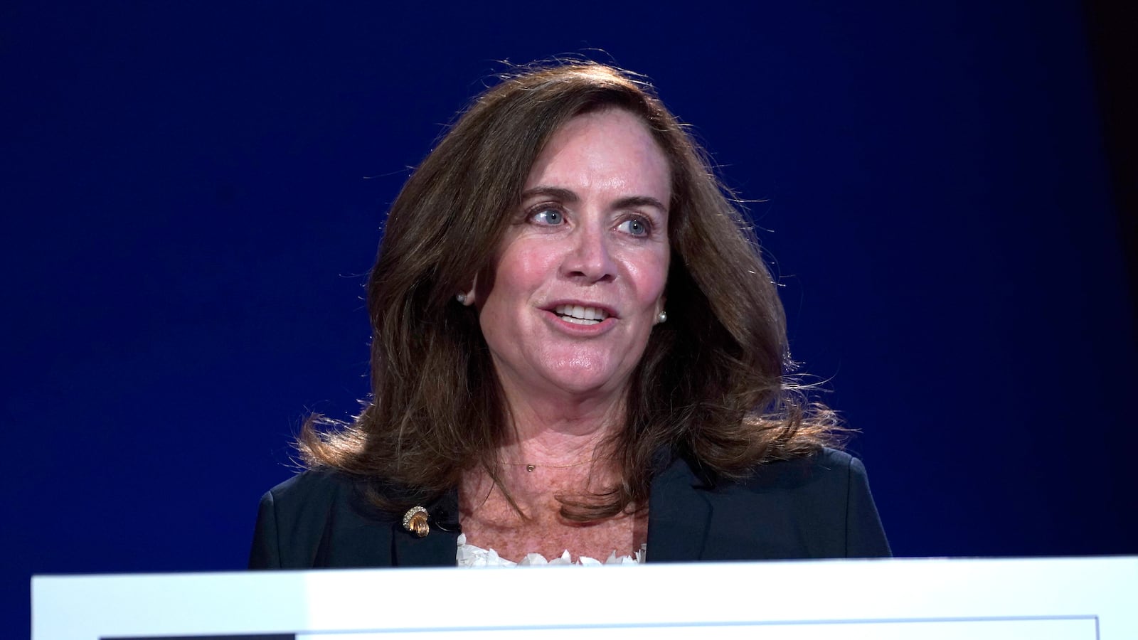 Dorothy Mcauliffe speaks in New York City. (Photo by Riccardo Savi/Getty Images for Concordia Summit)