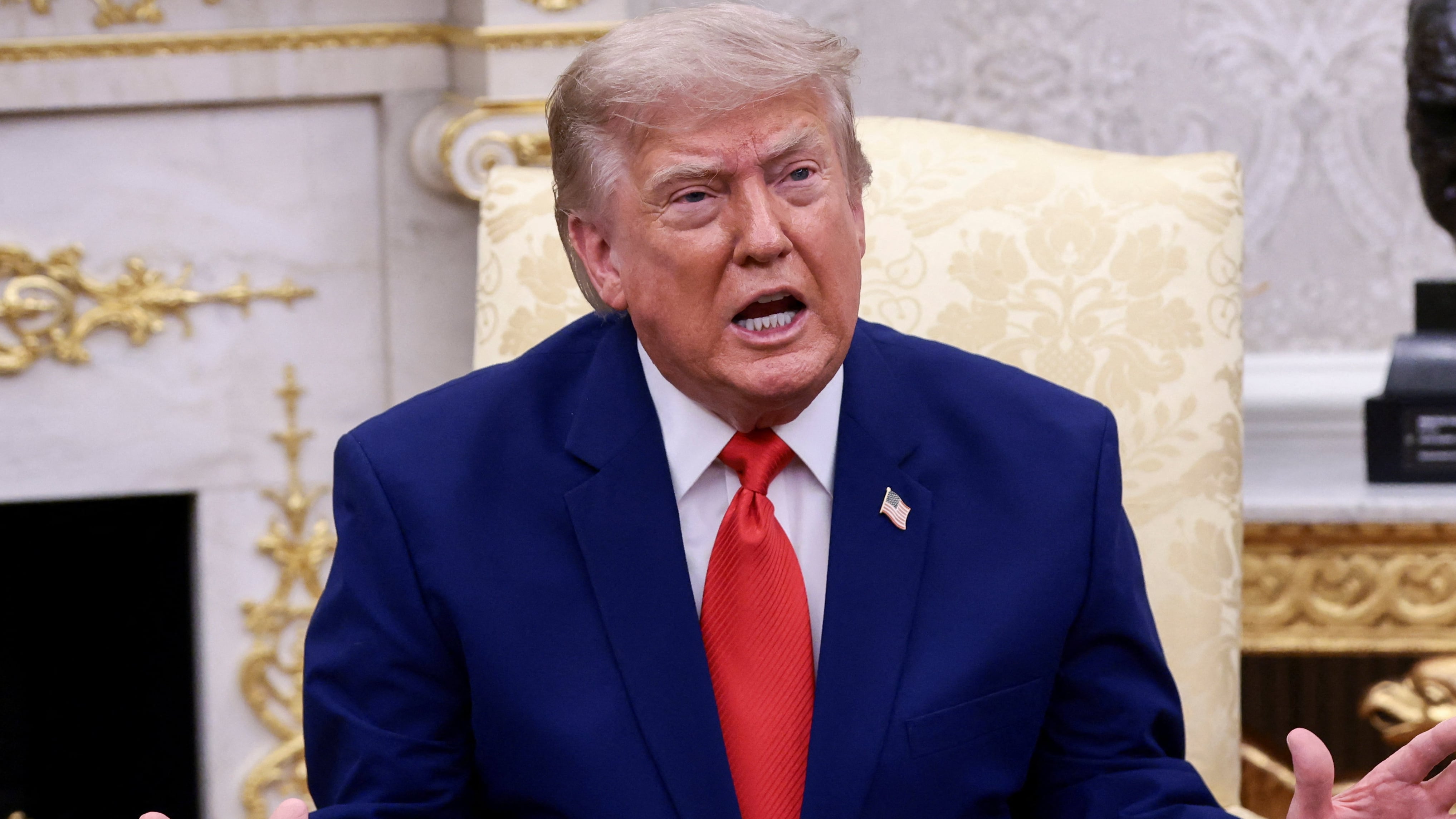 Fuming Trump , 80 , Melts Down at Republican Rebel Humiliating Him