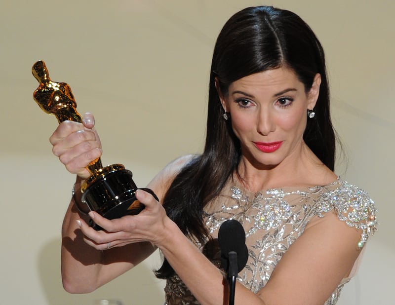 Sandra Bullock gives her acceptance speech at the 82nd Academy Awards