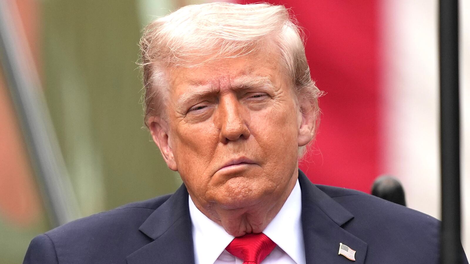 U.S. President Donald Trump attends a September 11th observance event in the courtyard of the Pentagon September 11, 2025 in Arlington, Virginia.