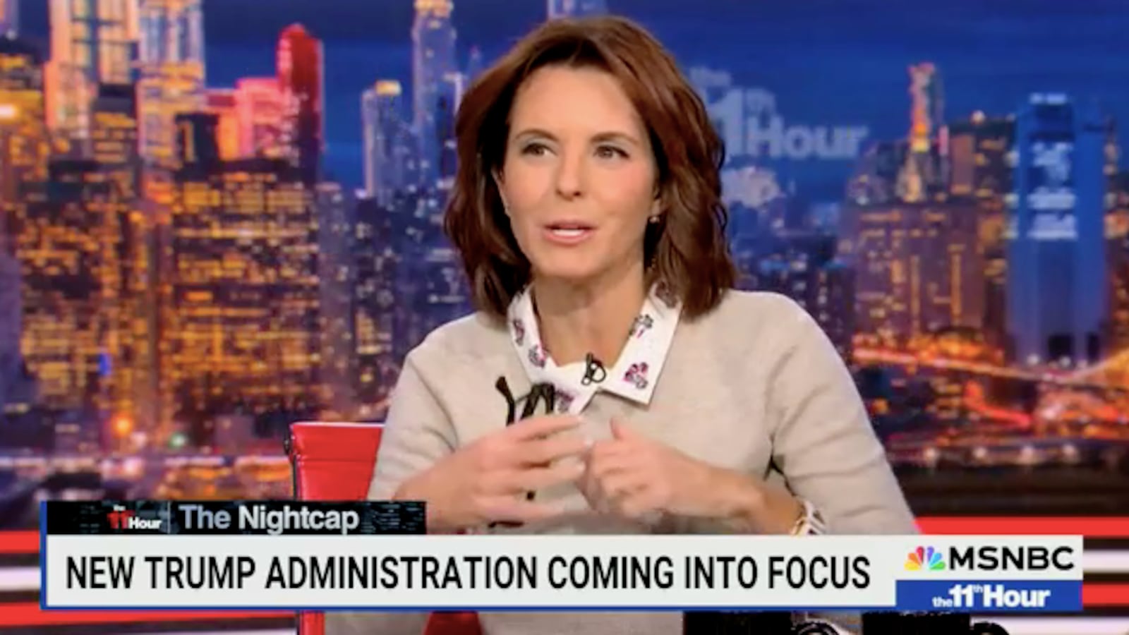 MSNBC's The 11th Hour With Stephanie Ruhle.