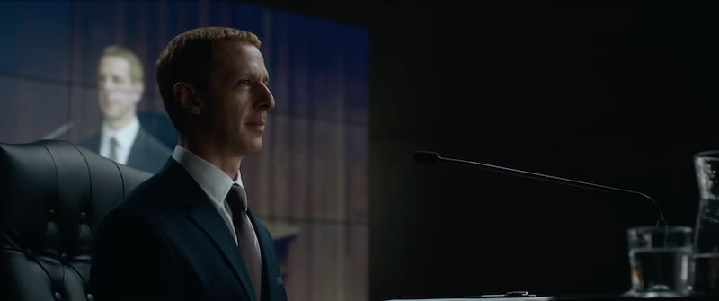 Jeremy Strong in "The Social Reckoning"