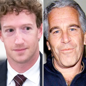 Mark Zuckerberg and Jeffrey Epstein.