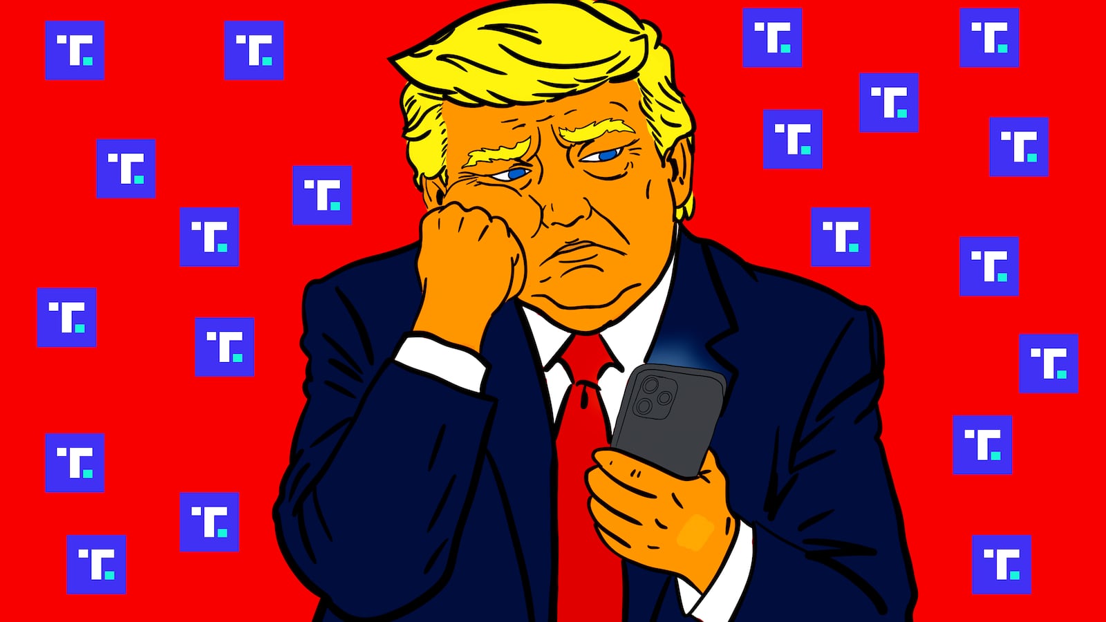 Donald Trump, Truth Social illustration