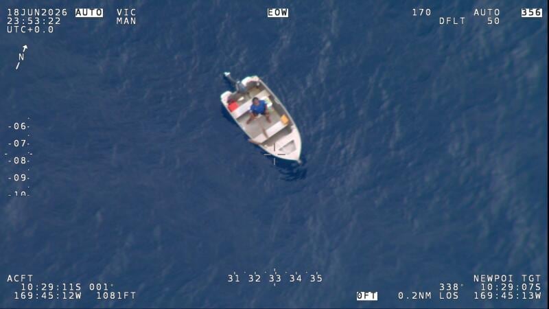 Man found at sea after a week