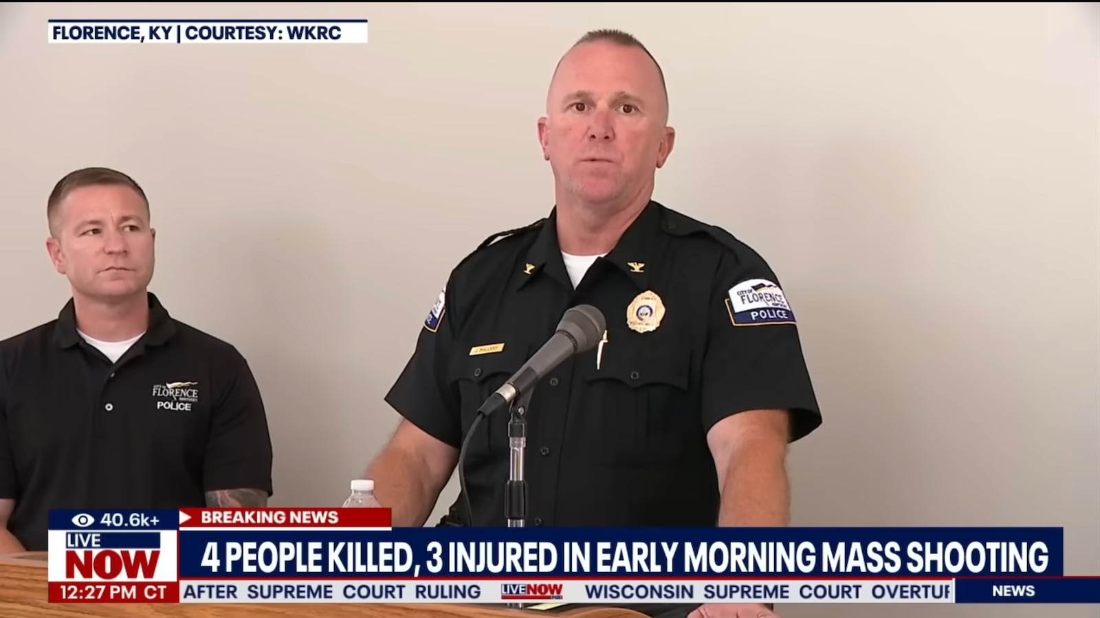 Authorities in Florence, Kentucky provide an update on a mass shooting.