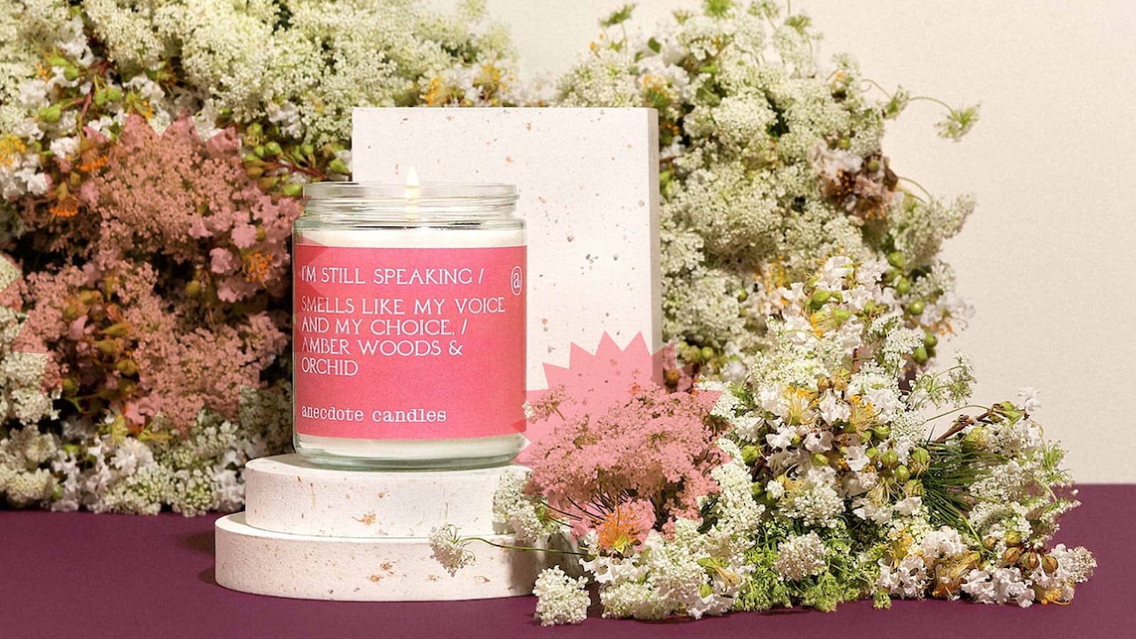 Anecdote Candles I'm Still Speaking candle 2022