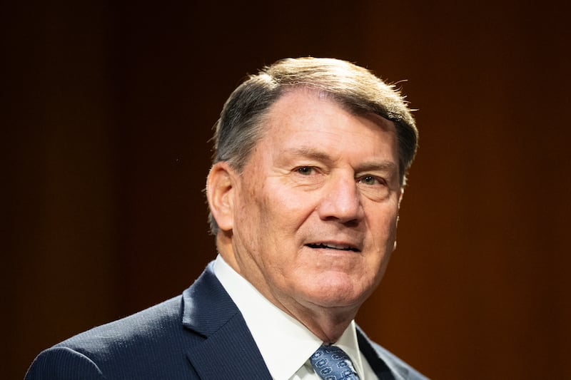 Sen. Mike Rounds at Dirksen Senate Office Building on January 29, 2026.