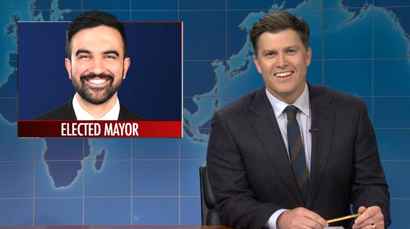 SNL, Colin Jost on Zohran Mamdani