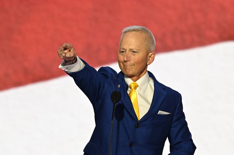 US Representative Jeff Van Drew (R-NJ) speaks during the second day of the 2024 Republican National Convention at the Fiserv Forum in Milwaukee, Wisconsin, July 16, 2024.