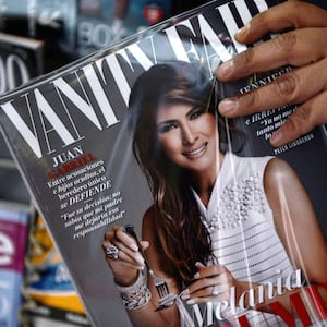 The Mexican edition of Vanity Fair from 2017 with Melania Trump on the cover.