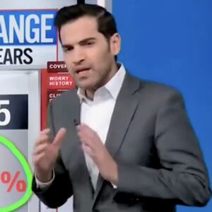 CNN Chief Data Analyst Harry Enten explaining Gallup poll on people's concern over climate change