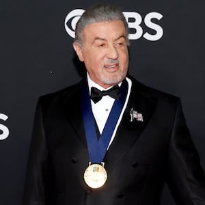 WASHINGTON, DC - DECEMBER 07: Sylvester Stallone attends the 48th Kennedy Center Honors at The Kennedy Center on December 07, 2025 in Washington, DC. (Photo by Paul Morigi/Getty Images)