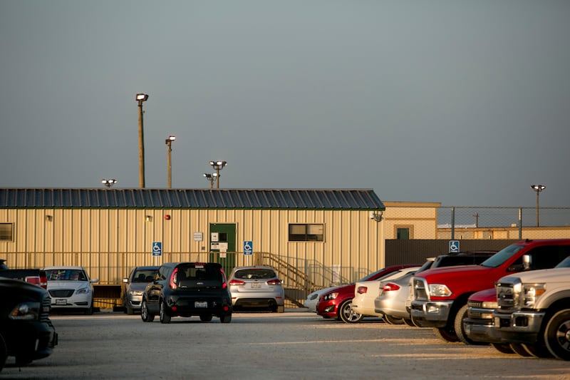 South Texas Residential Facility where one must pass through security to enter