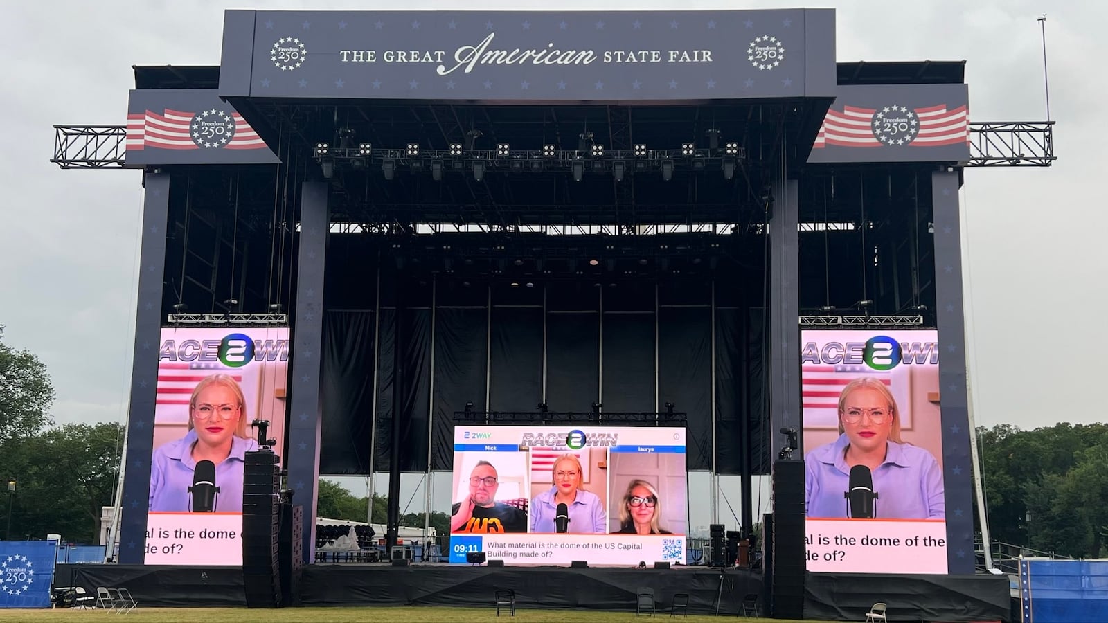 McCain posted this image on X. Note the severe lack of people.
