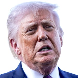 U.S. President Donald Trump speaks to the media after arriving in Corpus Christi, Texas, U.S., February 27, 2026.