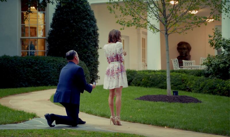 Dan Scavino and Erin Elmore get engaged.