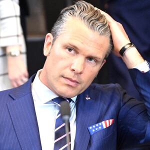 Pete Hegseth attends the meeting of NATO Ministers of Defence at NATO Headquarters in Brussels, Belgium on 15 October 2025.