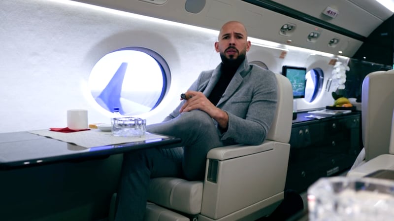 Many young men are enamoured by Tate's jet-setting lifestyle.