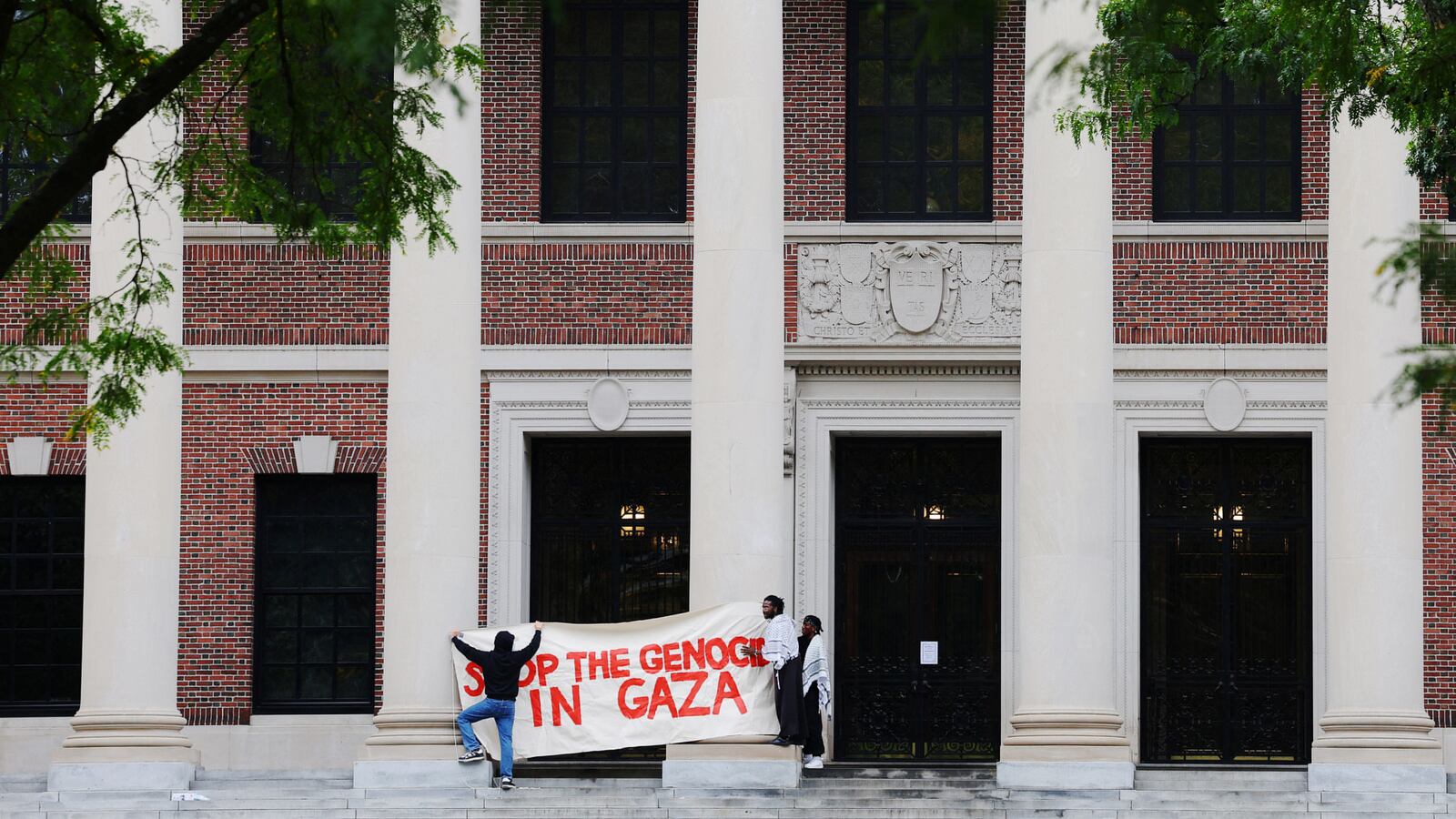Organizers prepare for an Emergency Rally amid the ongoing conflict.
